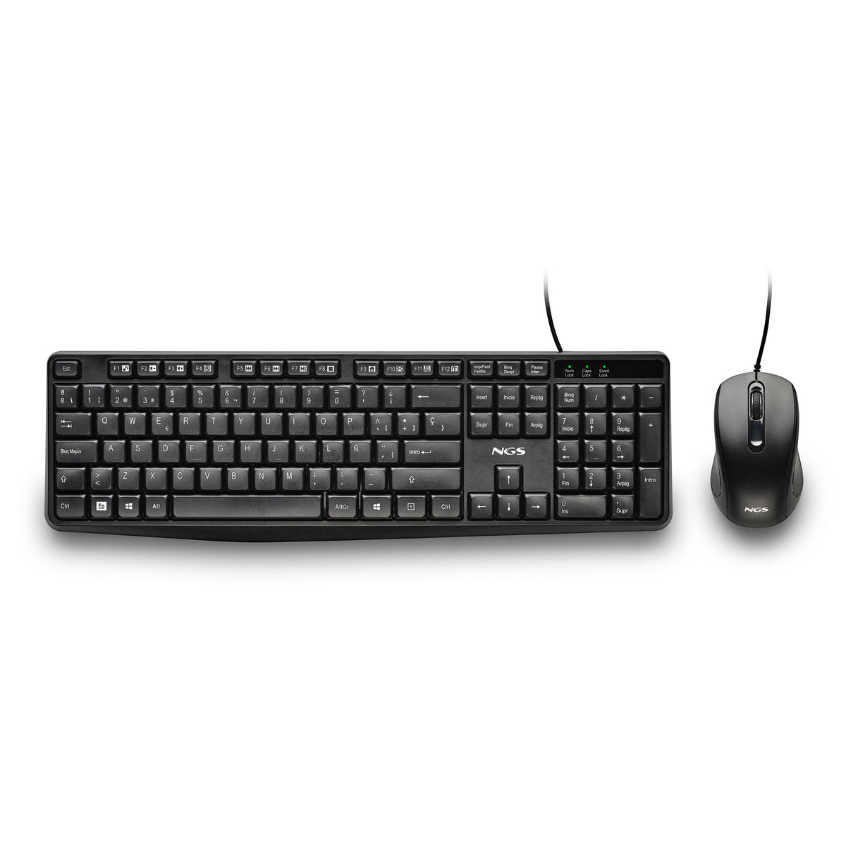 NGS COCOA KIT V2 teclado Ratón incluido Universal USB QWERTY Español Negro (2)