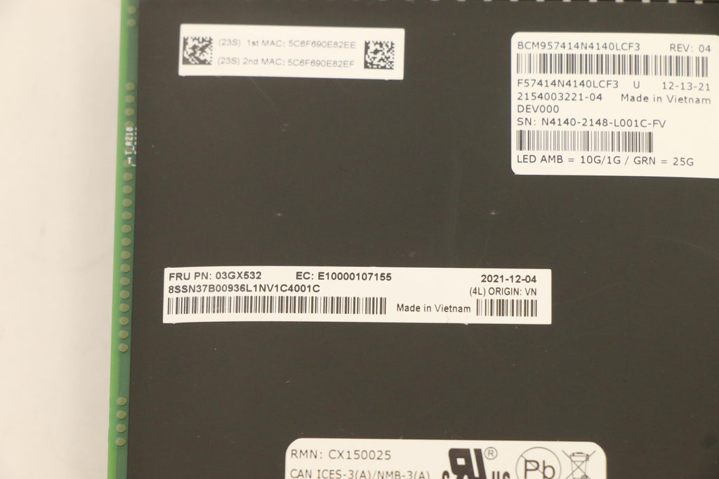 10/25GbE SFP28 2-Port PCIe