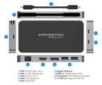 Hypertec ProDock HYP-USBCPD-E4 base para portátil y replicador de puertos Alámbrico USB 3.2 Gen 1 (3.1 Gen 1) Type-C Plata (8)