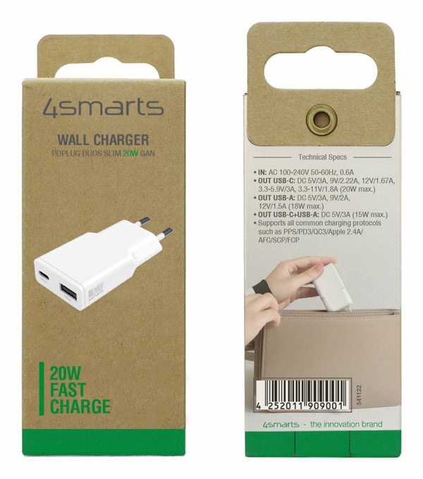 4smarts 541122 cargador para dispositivo móvil Smartphone