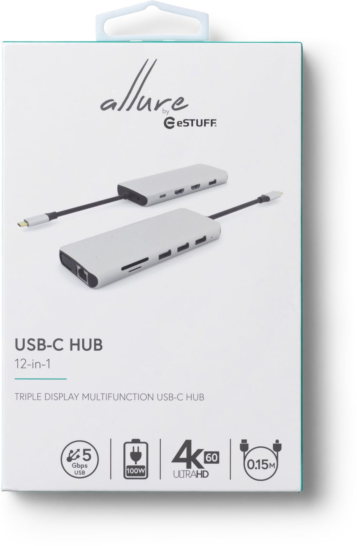 eSTUFF ES623009 hub de interfaz Gris (5)
