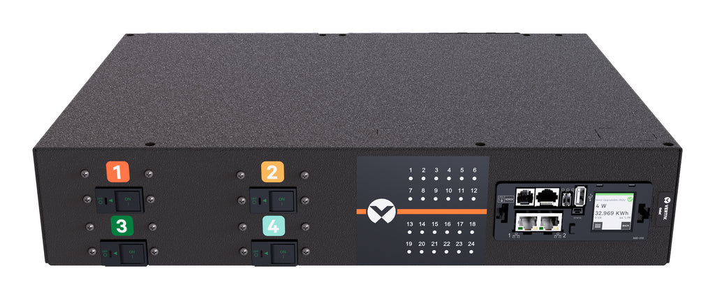 Vertiv PowerIT VP6U62A0 unidad de distribución de energía (PDU) 24 salidas AC Negro