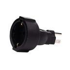 Microconnect PETRAVEL3 adaptador de enchufe eléctrico Tipo B Tipo F Negro (3)