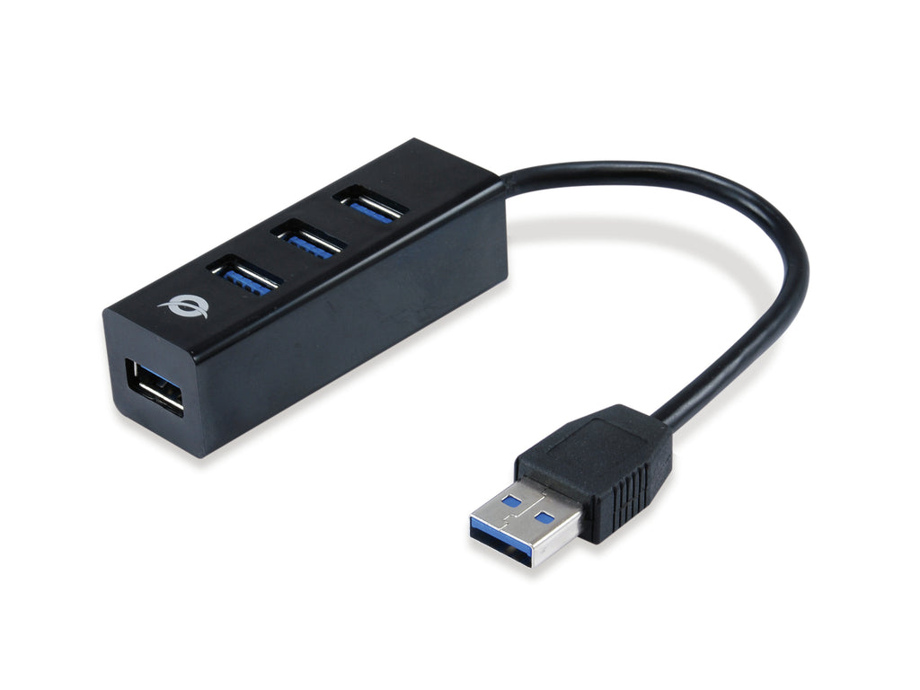 Conceptronic HUBBIES04B hub de interfaz USB 3.2 Gen 1 (3.1 Gen 1) Type-A 5000 Mbit/s Negro (4)