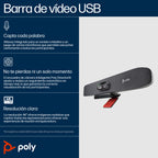 HP Poly Studio R30 USB Video Bar Gris 3840 x 2160 Pixeles (4)