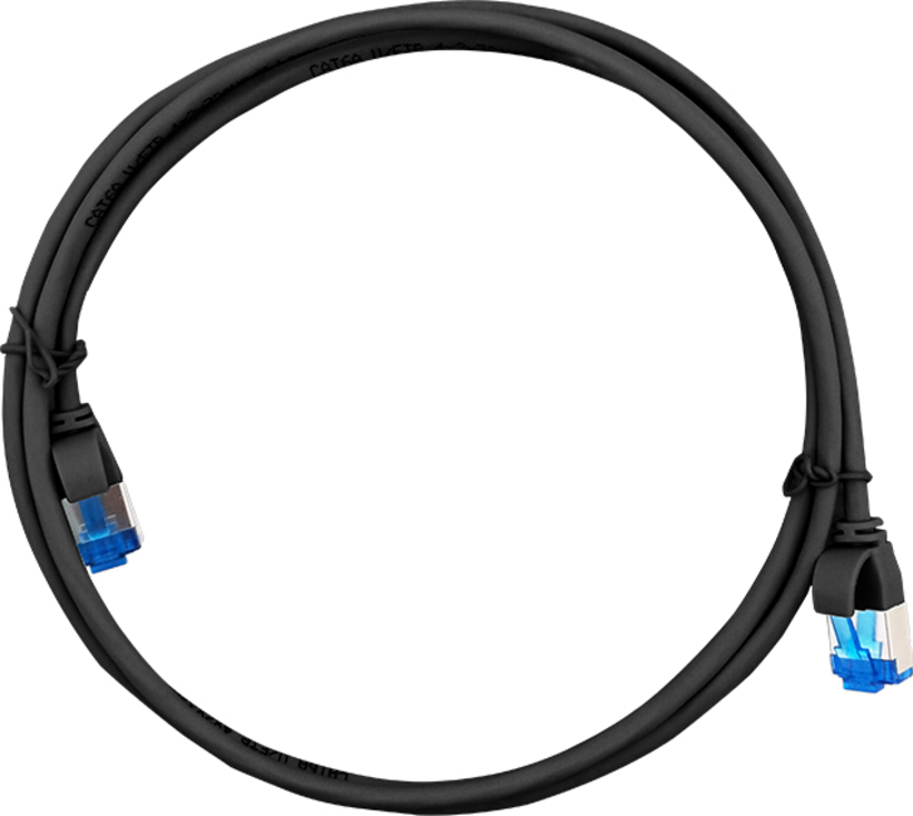 Cable patch RJ45 U/FTP Cat6a 0,5 m negro (2)