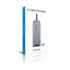 AISENS ASUC-9P001-GR base para portátil y replicador de puertos Alámbrico Thunderbolt 3 (7)