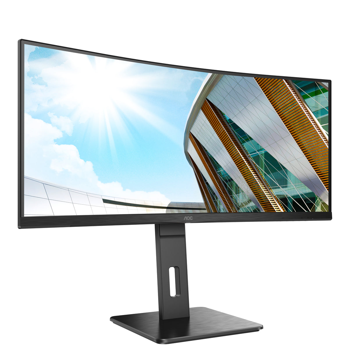 AOC P2 CU34P2A pantalla para PC 86,4 cm (34") 3440 x 1440 Pixeles Quad HD LED Negro (5)