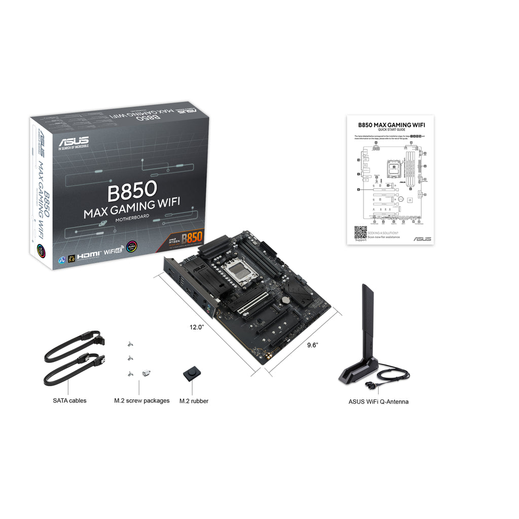 ASUS B850 MAX GAMING WIFI AMD B850 Zócalo AM5 ATX (7)