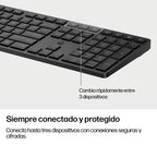HP 495K Multi-Device Dual-Mode Keyboard teclado Universal USB + Bluetooth Negro (6)