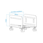 TooQ UMCS0004-B soporte de CPU Carro para equipo informático Negro (8)