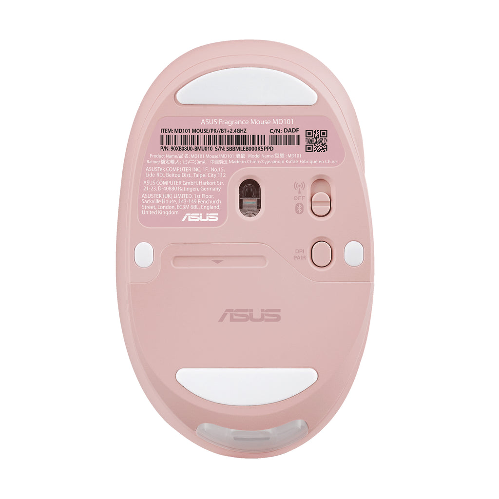 ASUS Fragrance Mouse MD101 ratón Hogar Ambidextro RF Wireless + Bluetooth Óptico 2400 DPI (6)