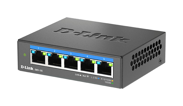D-Link DMS-105 No administrado L2 2.5G Ethernet (100/1000/2500) Negro (4)