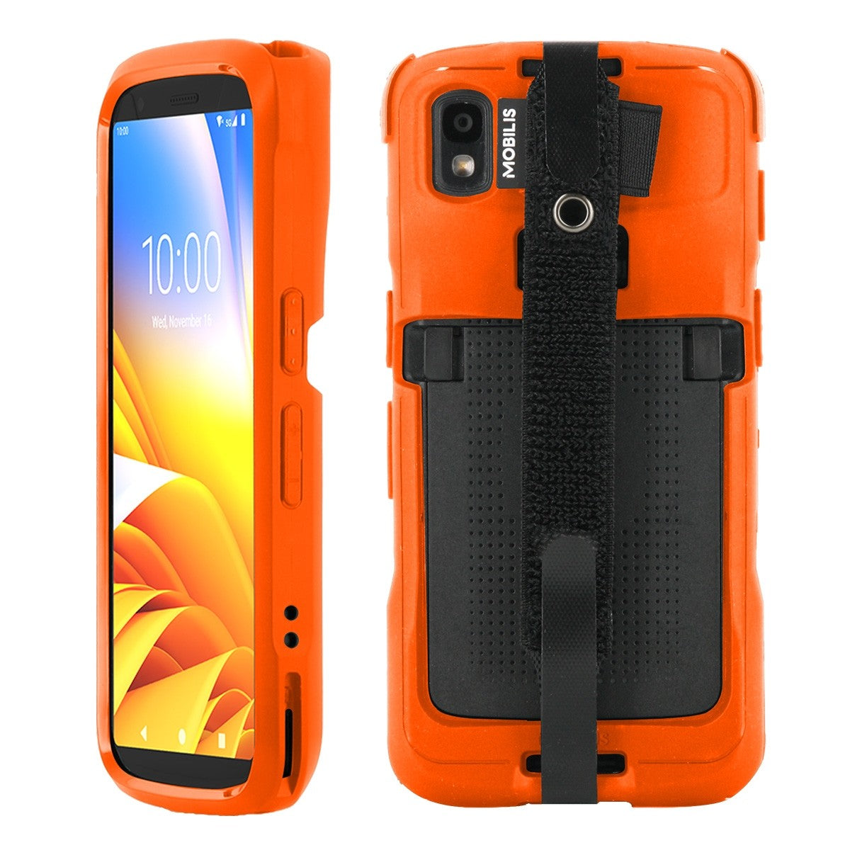 Mobilis PROTECH Funda Naranja Seguridad Correa de mano Zebra TC22