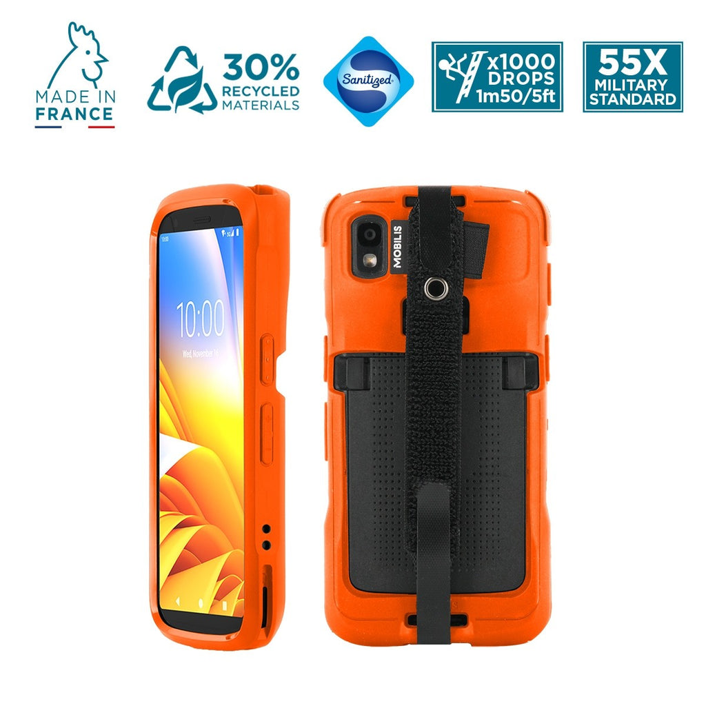 Mobilis PROTECH Funda Naranja Seguridad Correa de mano Zebra TC22
