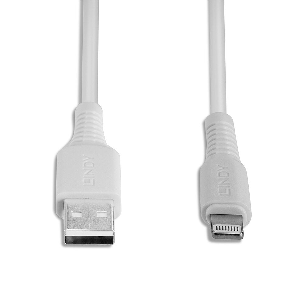 Lindy 31326 cable de conector Lightning 1 m Blanco (5)