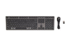 HP 720 Multi-Device Rechargeable Wireless Keyboard teclado Hogar / Oficina USB + Bluetooth AZERTY Belga Negro (2)