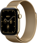 Apple MJGL4QL/A - 42 mm, radiant gold titanium, reloj inteligente con pulsera Milanese