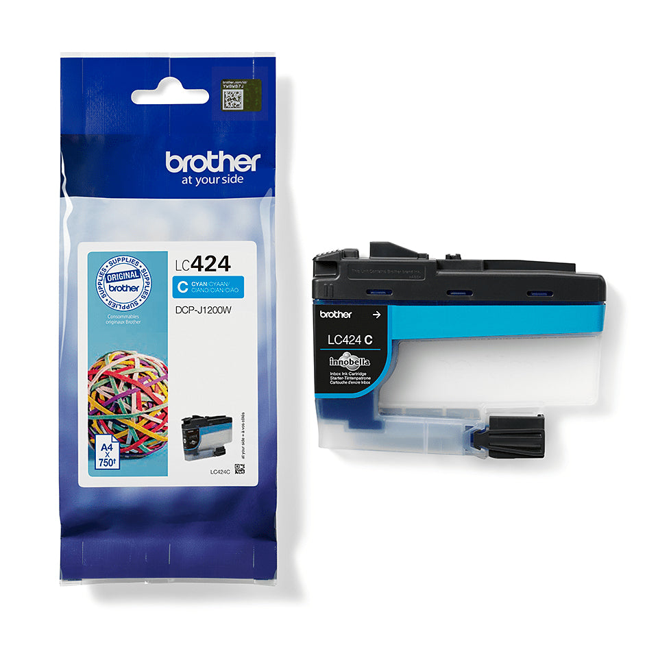 Brother LC424C cartucho de tinta 1 pieza(s) Original Cian (5)