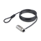 StarTech.com SSTDC4D-LAPTOP-LOCK cable antirrobo Negro, Plata 2 m