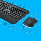 Logitech MK540 Advanced teclado Ratón incluido Universal RF inalámbrico QWERTY Internacional de EE.UU. Negro (9)