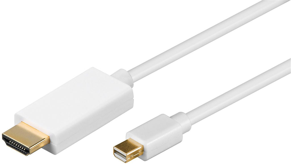 Microconnect MDPHDMI2 adaptador de cable de vídeo 1,8 m Mini DisplayPort HDMI Blanco (2)