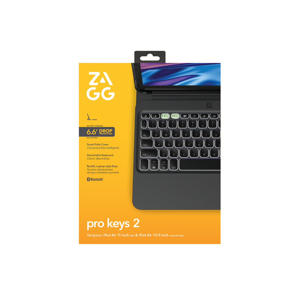 ZAGG Pro Keys 2 Nórdico Bluetooth Negro (103414646)