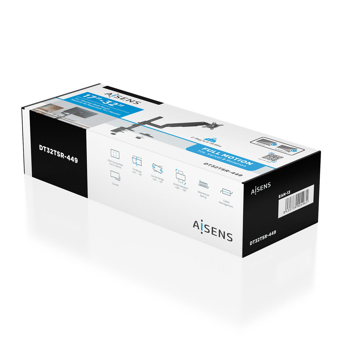 AISENS DT32TSR-449 soporte para monitor 81,3 cm (32") Escritorio (7)