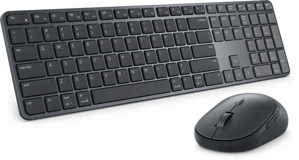 DELL Pro 7 Slim KM726 teclado Ratón incluido Hogar / Oficina RF Wireless + Bluetooth QWERTY Internacional de EE.UU. Negro (2)