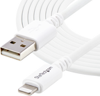 Startech USBLT3MW - Blanco, Cable Lightning, Lightning macho a USB macho, 3 m (2)