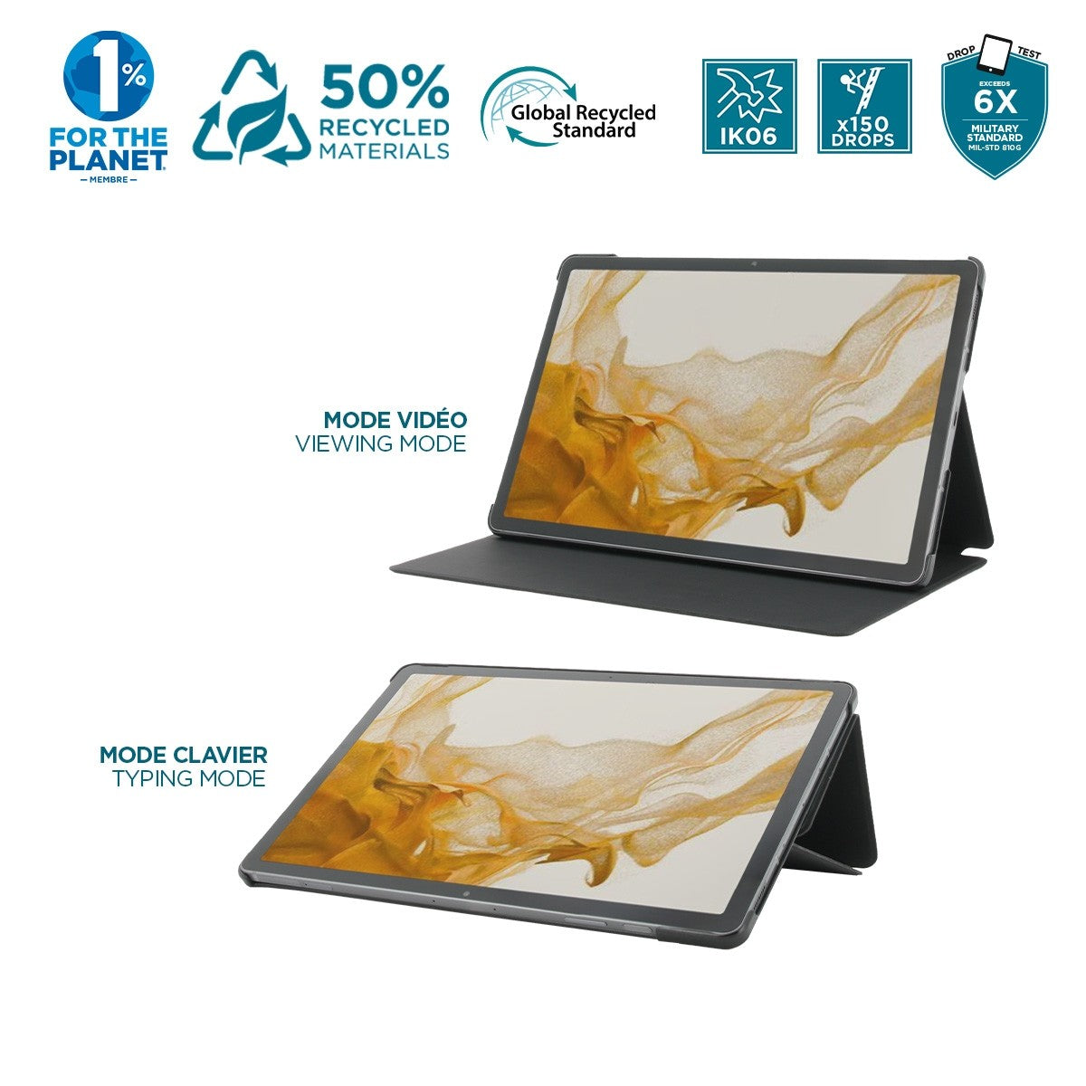 Mobilis 068016 funda para tableta 31,5 cm funda folio negra