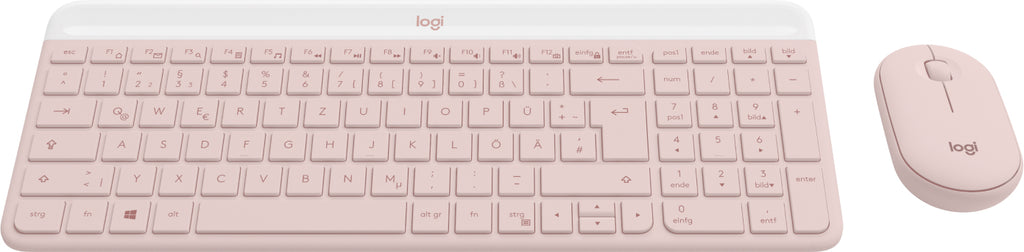 Logitech MK470 teclado Ratón incluido Oficina RF inalámbrico QWERTZ Alemán Rosa (3)