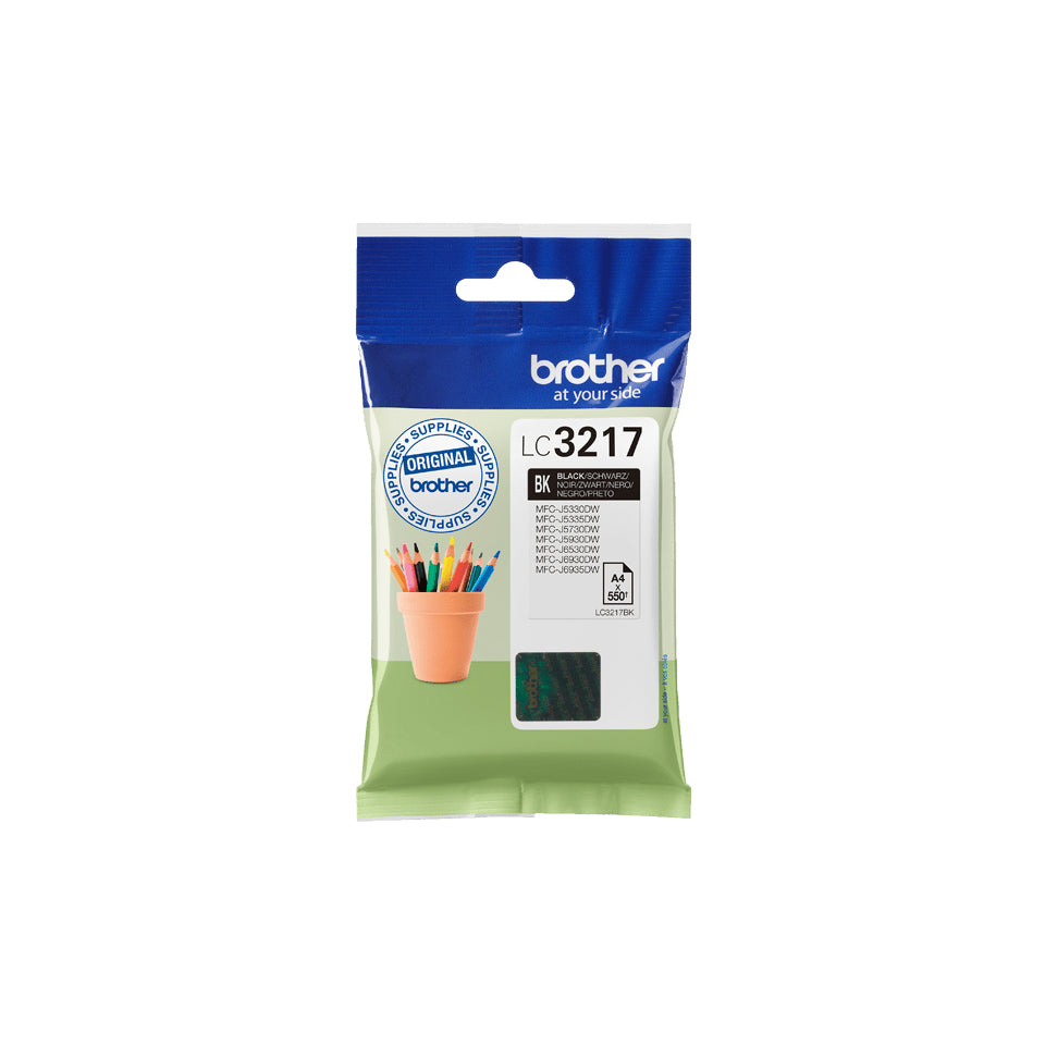 Brother LC3217BK cartucho de tinta 1 pieza(s) Original Negro (5)