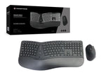 Conceptronic ORAZIO02DE teclado Ratón incluido Oficina RF inalámbrico QWERTZ Alemán Negro (5)