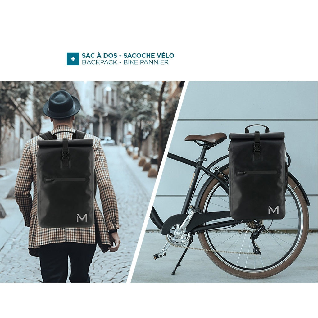 Bike - mochila para bicicleta / alforja - 25L 14-15.6IN - negra