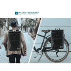 Bike - mochila para bicicleta / alforja - 25L 14-15.6IN - negra