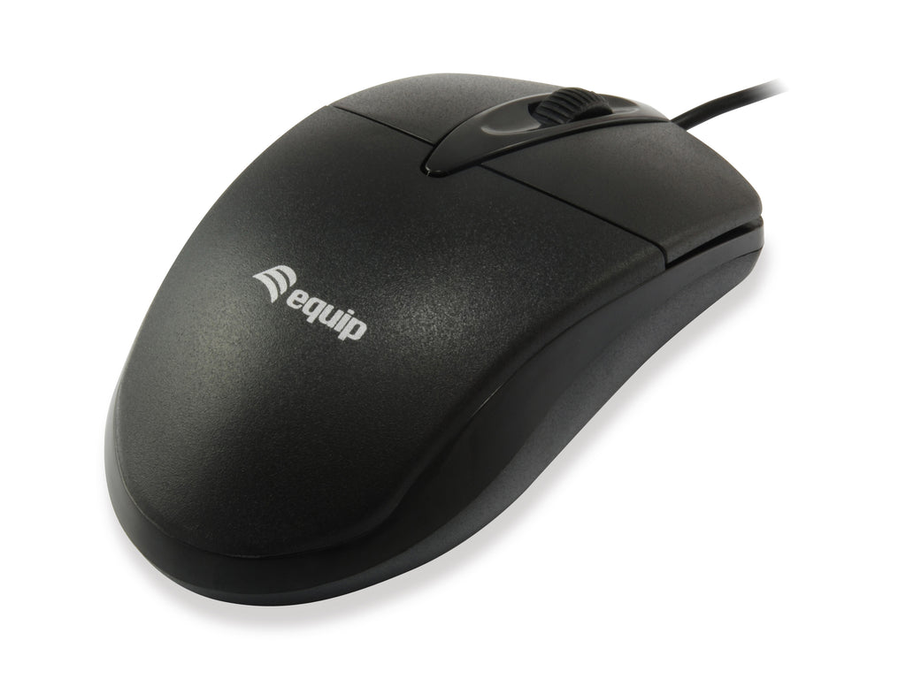 Equip 245102 ratón Oficina Ambidextro USB tipo A Óptico 1000 DPI