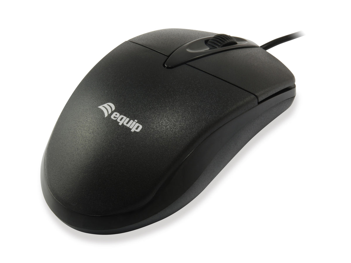 Equip 245102 ratón Oficina Ambidextro USB tipo A Óptico 1000 DPI