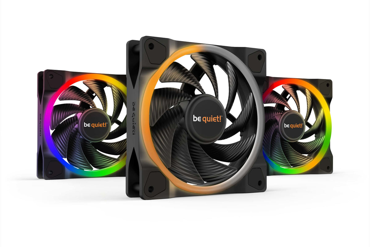 be quiet! Light Wings | 120mm PWM Triple Pack high-speed Carcasa del ordenador Ventilador 12 cm Negro 3 pieza(s)