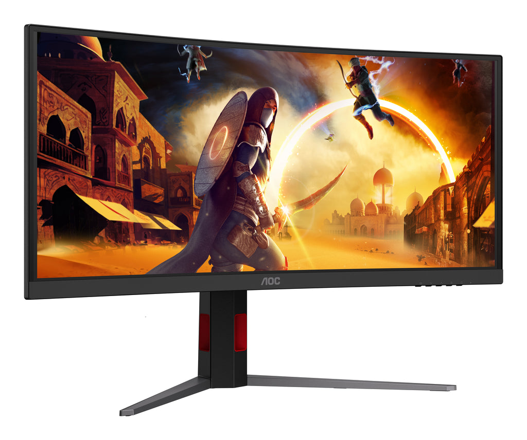 AOC G4 CU34G4CAP pantalla para PC 86,4 cm (34") 3440 x 1440 Pixeles UltraWide Quad HD LCD Negro, Rojo (7)
