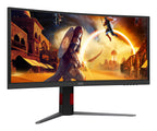 AOC G4 CU34G4CAP pantalla para PC 86,4 cm (34") 3440 x 1440 Pixeles UltraWide Quad HD LCD Negro, Rojo (7)