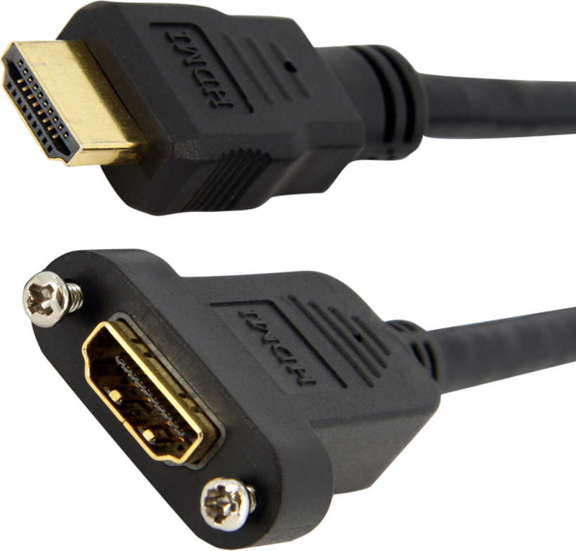 Startech HDMIPNLFM3 - Cable HDMI, HDMI hembra a HDMI macho, 91 cm, negro