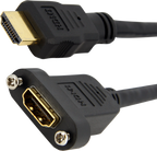 Startech HDMIPNLFM3 - Cable HDMI, HDMI hembra a HDMI macho, 91 cm, negro