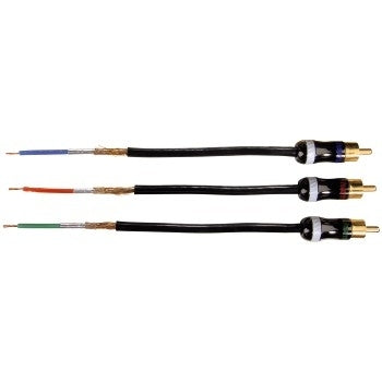 Hama ProClass YUV Cable, 3 RCA - 3 RCA, metal, 1.5 m componente ( YPbPr) cable de vídeo 1,5 m 3 x RCA Negro (3)