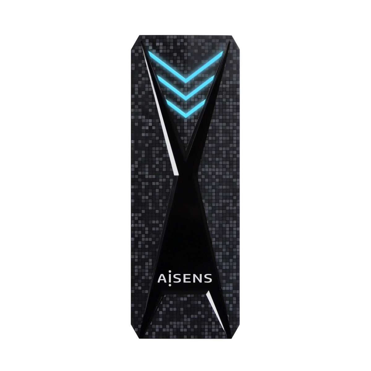 AISENS ASM2-RGB013B caja para disco duro externo Caja externa para unidad de estado sólido (SSD) Negro (2)