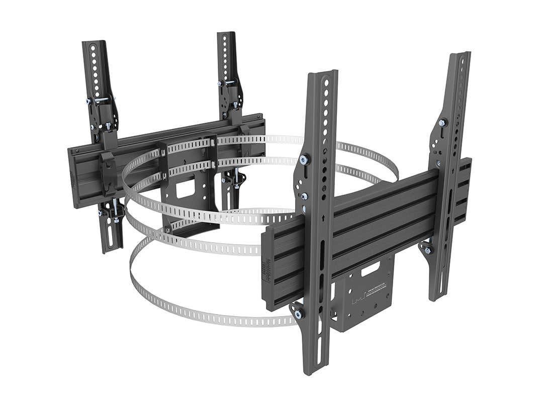 Multibrackets 3076 soporte para pantalla de señalización 165,1 cm (65") Negro