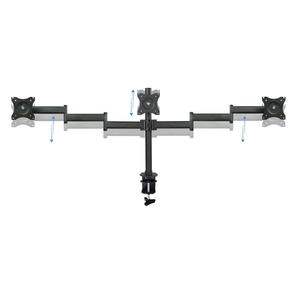 TooQ DB1327TN-B soporte para monitor 68,6 cm (27") Escritorio Negro (3)