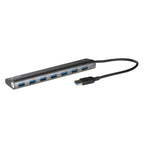 i-tec Metal U3HUB778 hub de interfaz USB 3.2 Gen 1 (3.1 Gen 1) Type-A 5000 Mbit/s Plata (2)