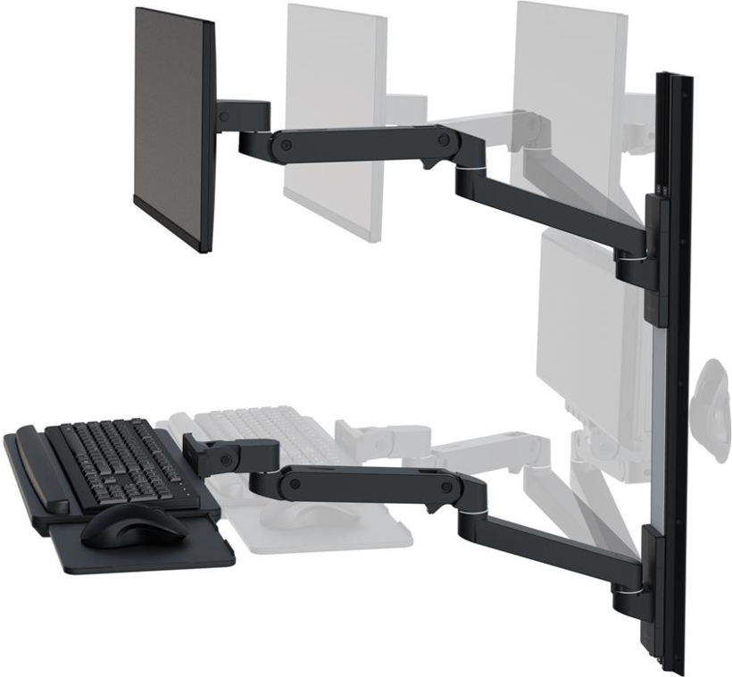 Ergotron 45-696-292 - Kit de montaje (2 brazos, 2 extensiones vista 3