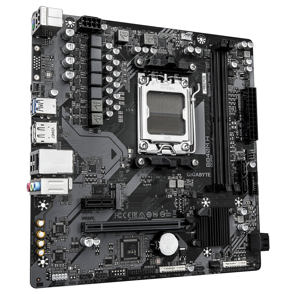 GIGABYTE B840M H placa base AMD B840 Zócalo AM5 micro ATX (4)